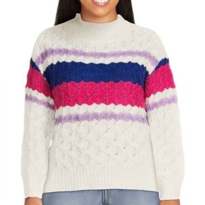 99 Jane Street Women's Mock Neck Pullover Sweater with Long Sleeves Midweight XL